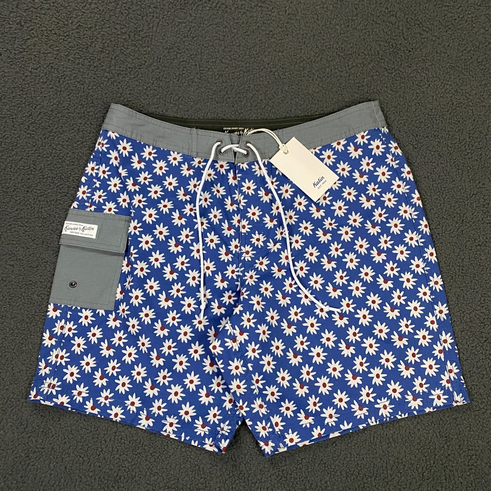 Kanvas by Katin Poolside Mache Trunk Mens 30 Swim Board Heritage Collection